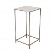 PEDESTAL-36H-BRUSHED STEEL