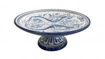 CAKE STAND-BLUE/WHT ITALIAN