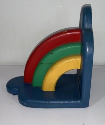 BOOKEND-Kids Bookend- Wooden Rainbow