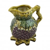 PITCHER-MARJOLICA GRAPE 7"H