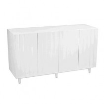 White Laquer (4)Door Console