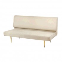 Beige Linen Loveseat