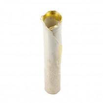 Wrap Pillar Vase Gold Accents