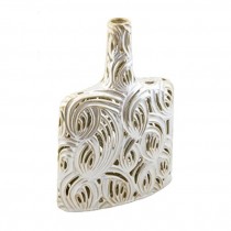 Ceramic Bottle Vase-Swirls