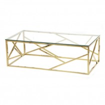 Gold Metal Coffee Table