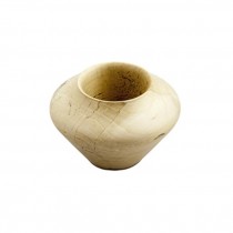 Natural Wood Vase "Squatie"