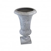 Faux Stone Grey Urn, (Glass)