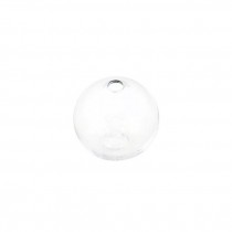 VASE-Clear Glass Round Bud