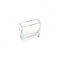 VASE-Clear Rectangular Glass