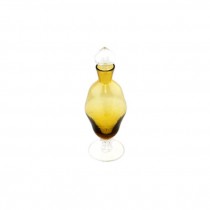 Amber Glass Bottle W/Stopper