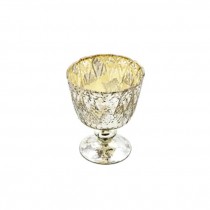 Mercury Glass Dish/Pedestal