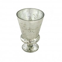 Mercury Glass Tall Cup Vase