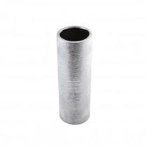 Textured Silver Cylinder Vase