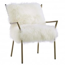 Alpaca Skin Accent Arm Chair