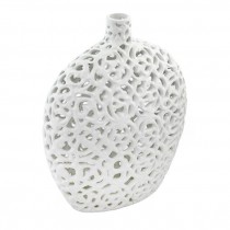 VASE-White Circular Cut out