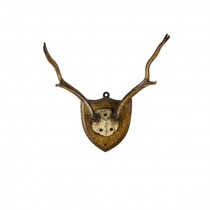 Sm Deer Antler W/Brown Placque