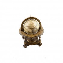 Globe W/Wood Circular Base