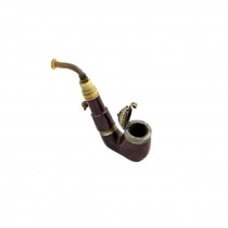 PIPE- Oriental Red and Brass
