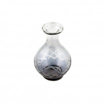 VASE- Grey with diamond etch