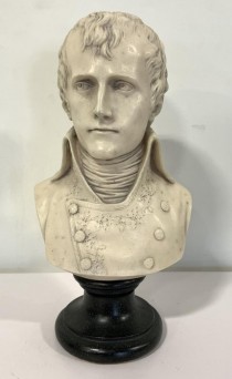 18th C Male Bust White