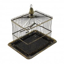 BIRDCAGE- Wire Square w/Flat Top