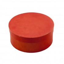 Round Hat Box- Dusty Red