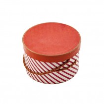 Hat Box- Candy Cane Stripe