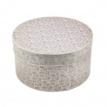 HAT BOX- Paisley Pattern 14"