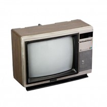 TELEVISION- Table/Silver Front-Wood Laminate Sides
