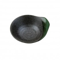 Bowl Stoneware W/Green Glaze