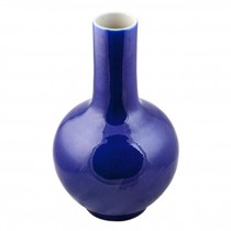 VASE- Blue Opaque White Interi