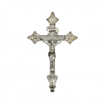 CRUXIFIX- Silver Ornate Jesus