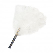 Large White Feather Fan