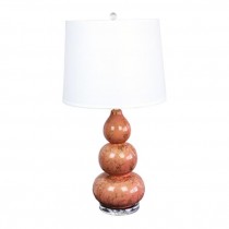 Lamp-Peach W/Gold Accents