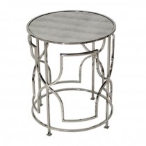 Table-Chrome Geometic Design