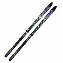 Pair of Snow Skis-Black/Green/Purple