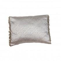 Rect. Pillow/Silver Petals