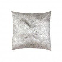 Sq Silver Pillow/Petal Design