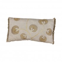 Rct Tan Pillow/Brwn&Gold Leaf