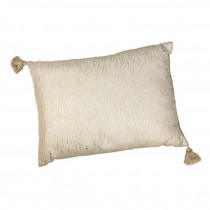 Lg Gold Pillow /Silver Design