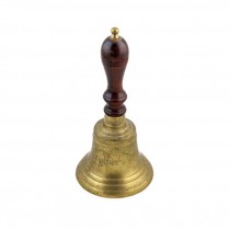 Brass Captain's Bell/Brwn Hand