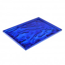 Blue Acrylic Wave Tray