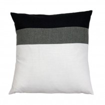 Pillow-Linen Blk/Grey/Wht