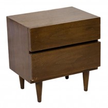 MCM Night Stand-Walnut/2 Drawe