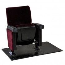 Single Burgundy Theater Seat