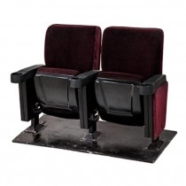 Dble Burgundy Theater Seat