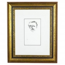 Ink Sketch of Man's Face/Frame