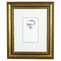 Ink Sketch of Man's Face/Frame