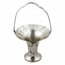 Silver Basket Vase