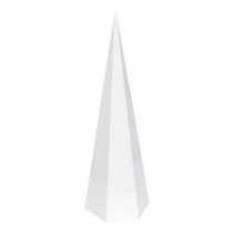 SCULPTURE-Matte White Angled Pointed Cone